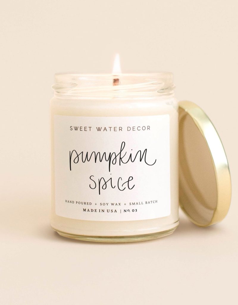 Pumpkin spice candle