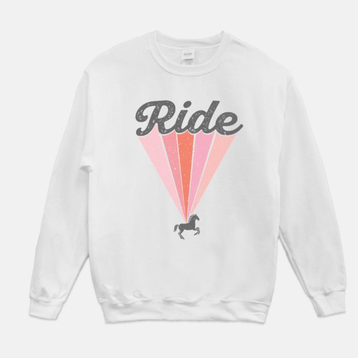 Retro Ride Horse equestrian sweatshirt