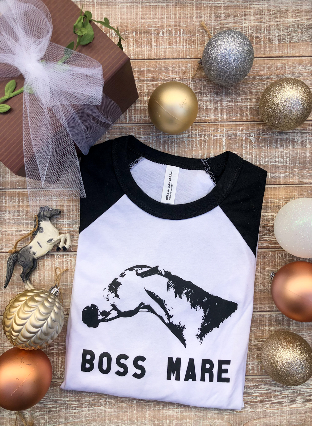 Boss Mare baseball tee by Equestrian Creations