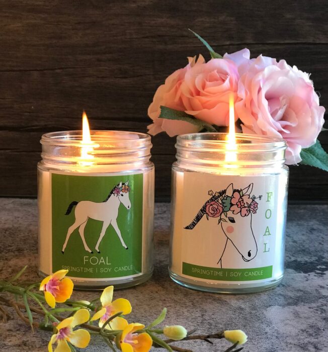 Spring Foal Candle