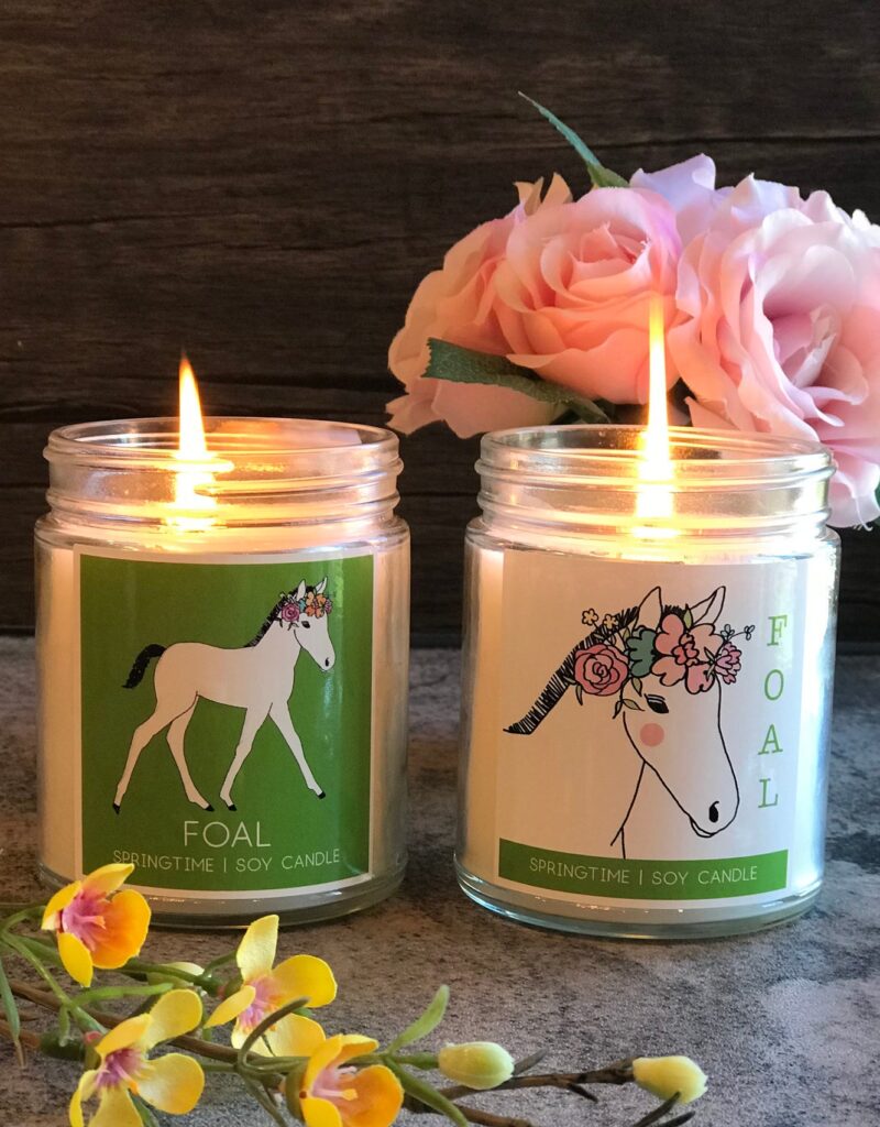 Spring Foal Candle
