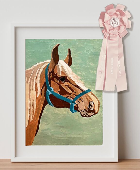 Equine art print for download