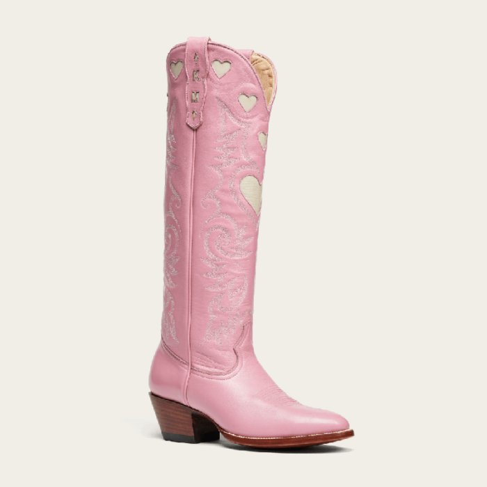 The Heart boot in pink