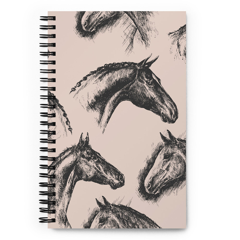 Spiral horse notebook