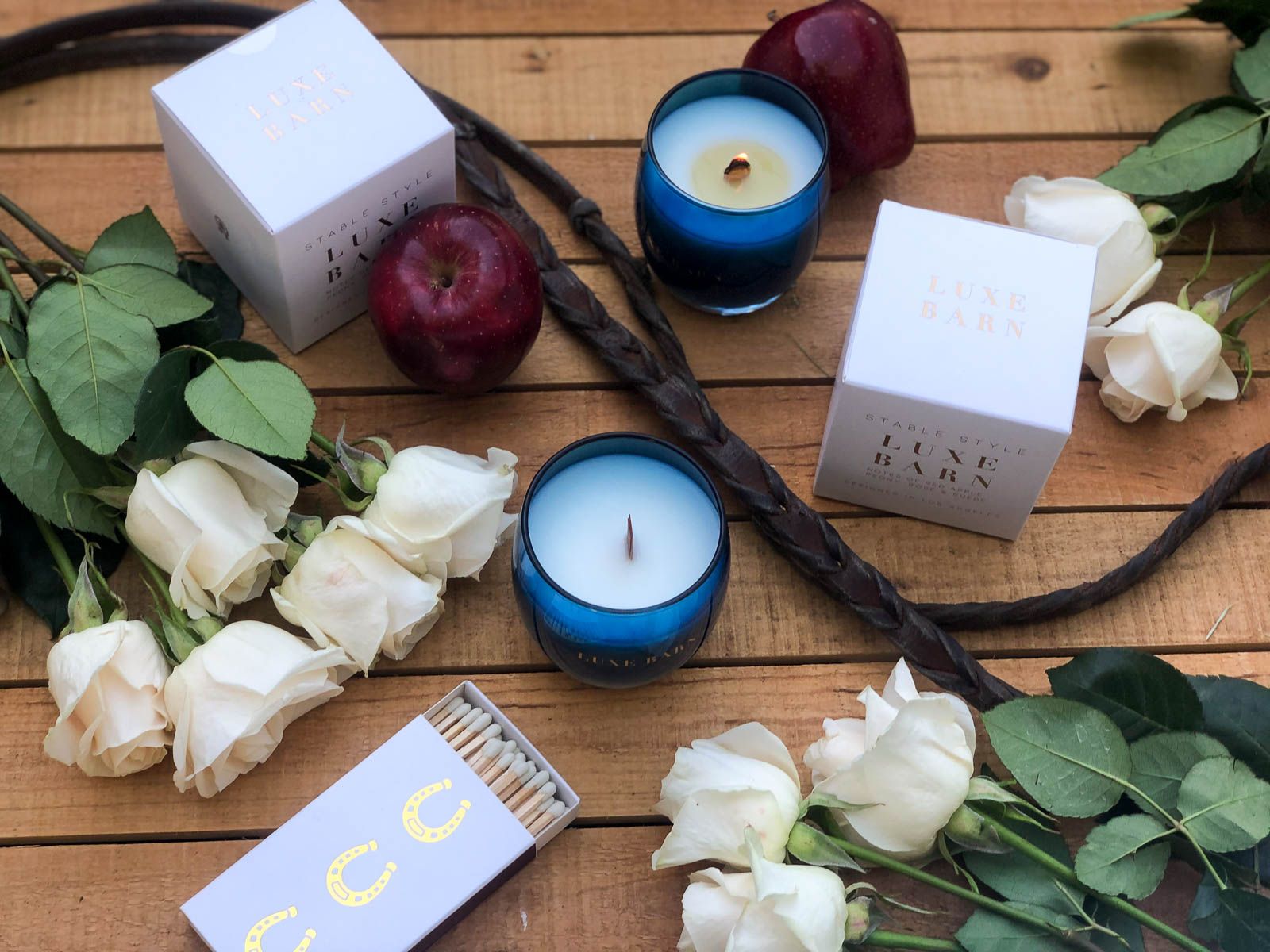 Luxe Barn equestrian soy candle by Stable Style