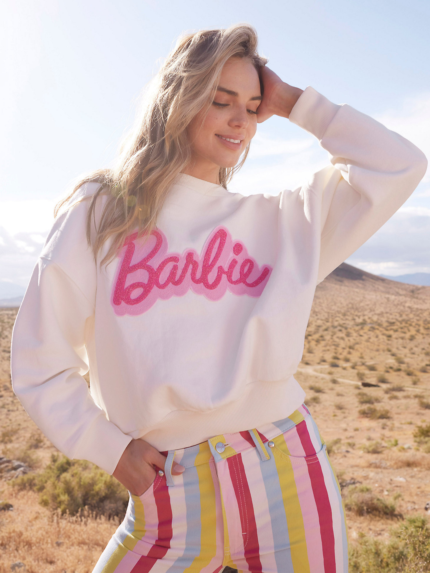 New Wrangler x Barbie sweatshirt